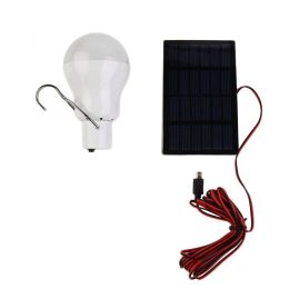 15W Portable Solar LED Bulb; Solar Powered Light Charged Solar Energy Lamp Flashlight For Outdoor Fishing Camping