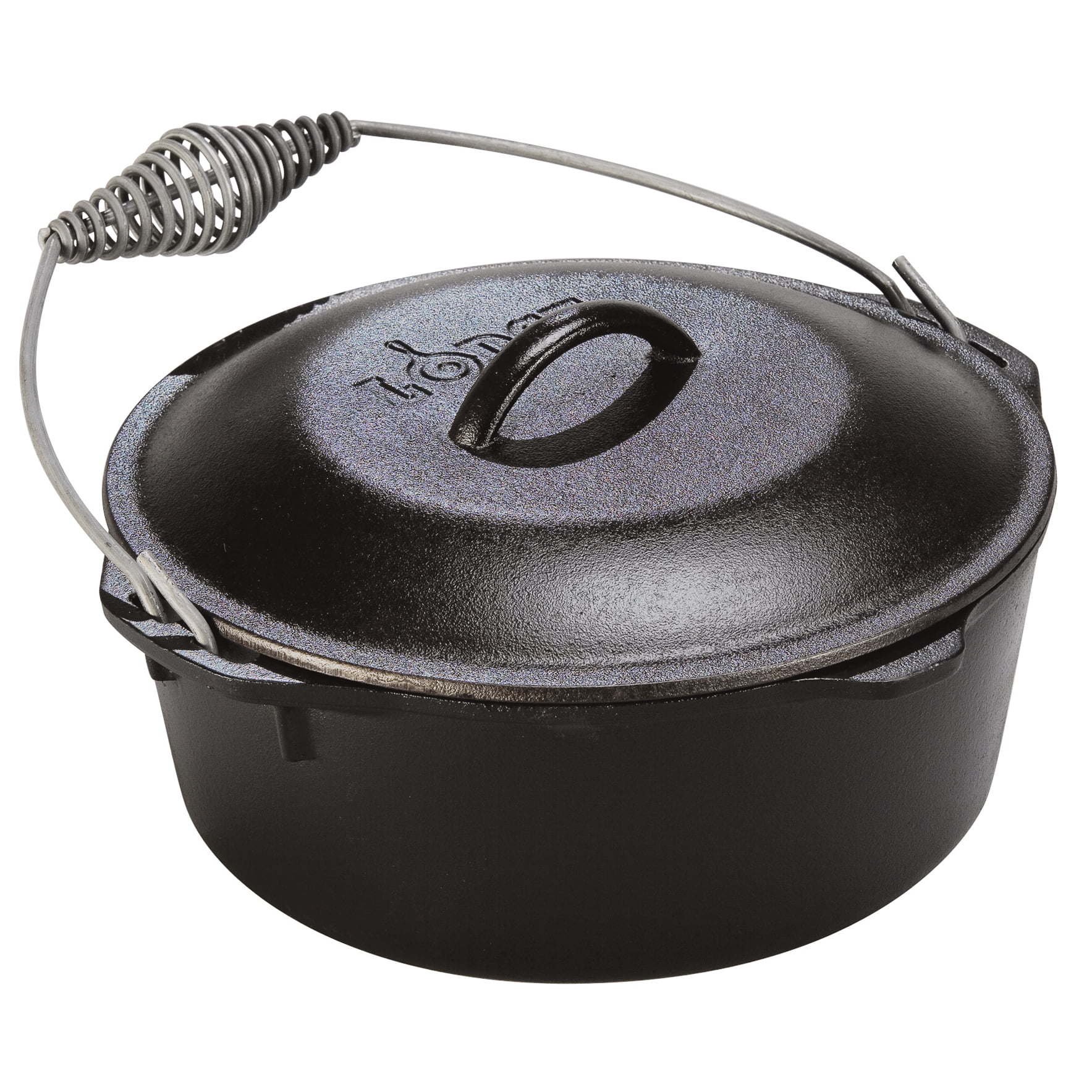 Cast Iron 5 Quart Seasoned Cast Iron Dutch Oven With Bail Handle Cast Iron 5 Quart Seasoned Cast Iron Dutch Oven With Bail Handle