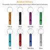 35Pcs Emergency Whistles Extra Loud Aluminum Alloy Whistle with Key Chain Ring for Camping Hiking Hunting Outdoor Sports Emergency Situations