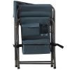 2-piece Padded Folding Outdoor Chair with Storage Pockets; Lightweight Oversized Directors Chair for indoor;  Outdoor Camping;  Picnics and Fishing