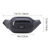 Black High-capacity Fanny Pack; Male Outdoor Sports Fashion Mobile Phone Bag; Waterproof Running Cross-body Business Purse; Waist Bag