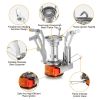 Ultralight Camping Stoves Portable Backpacking Hiking Stoves w/ Piezo Ignition