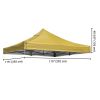 9.6x9.6ft EZ Canopy Gazebo Top Replacement Mineral Yellow