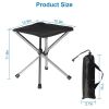 Foldable Camping Stool Retractable Portable Folding Chair Easy Setup Lightweight Backpacking Stool Carry Bag Fishing Camping Hiking BBQ