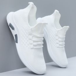 Mens Fashion Casual Breathable Sports Shoes (Option: 2300White-45)