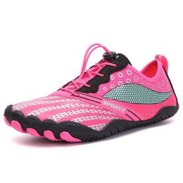 New Cross-border Five-finger Shoes Diving Fishing Couple Outdoor Wading River Upstream Shoes (Option: Red-46)