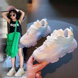 Boys And Girls Breathable Mesh Glow-in-the-dark Shoes (Option: Pink-29)