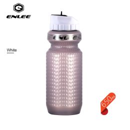 1Pc 650Ml Mountain Bicycle Cycling Water Drink Bottle Outdoor Sport Plastic Portable Kettle Water Bottle Drinkware (Color: White)