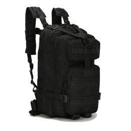 Outdoor Tactical Bag Camping Sports Backpack (Color: Black)