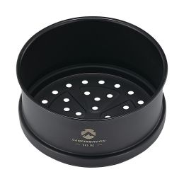 S362 picnic portable snow pull bowl steamer lattice steam drawer outdoor camping picnic stainless steel small dumpling steamer (select: BKS-362-Titanium Plated Shera Steamer Drawer)