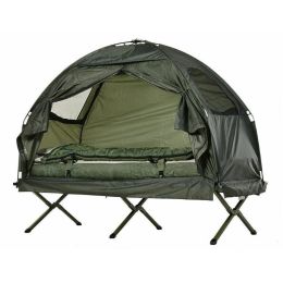 Outdoor Adventure With 1 Person Folding Pop Up Camping Cot Tent (Type: Camping Tent, Color: ArmyGreen)