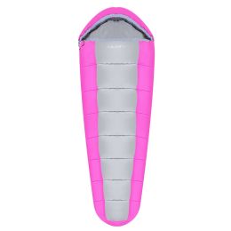 Mummy Sleeping Bag Camping Sleeping Bags for Adults Outdoor Soft Thick Water-Resistant Moisture-proof (Colot: Pink)