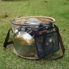 30L Outdoor folding bucket camping self-driving portable barbecue dishwashing bucket telescopic fishing bucket