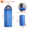 Camping Sleeping Bags for Adults Teens Moisture-Proof Hiking Sleep Bag with Carry Bag for Spring Autumn Winter Seasons